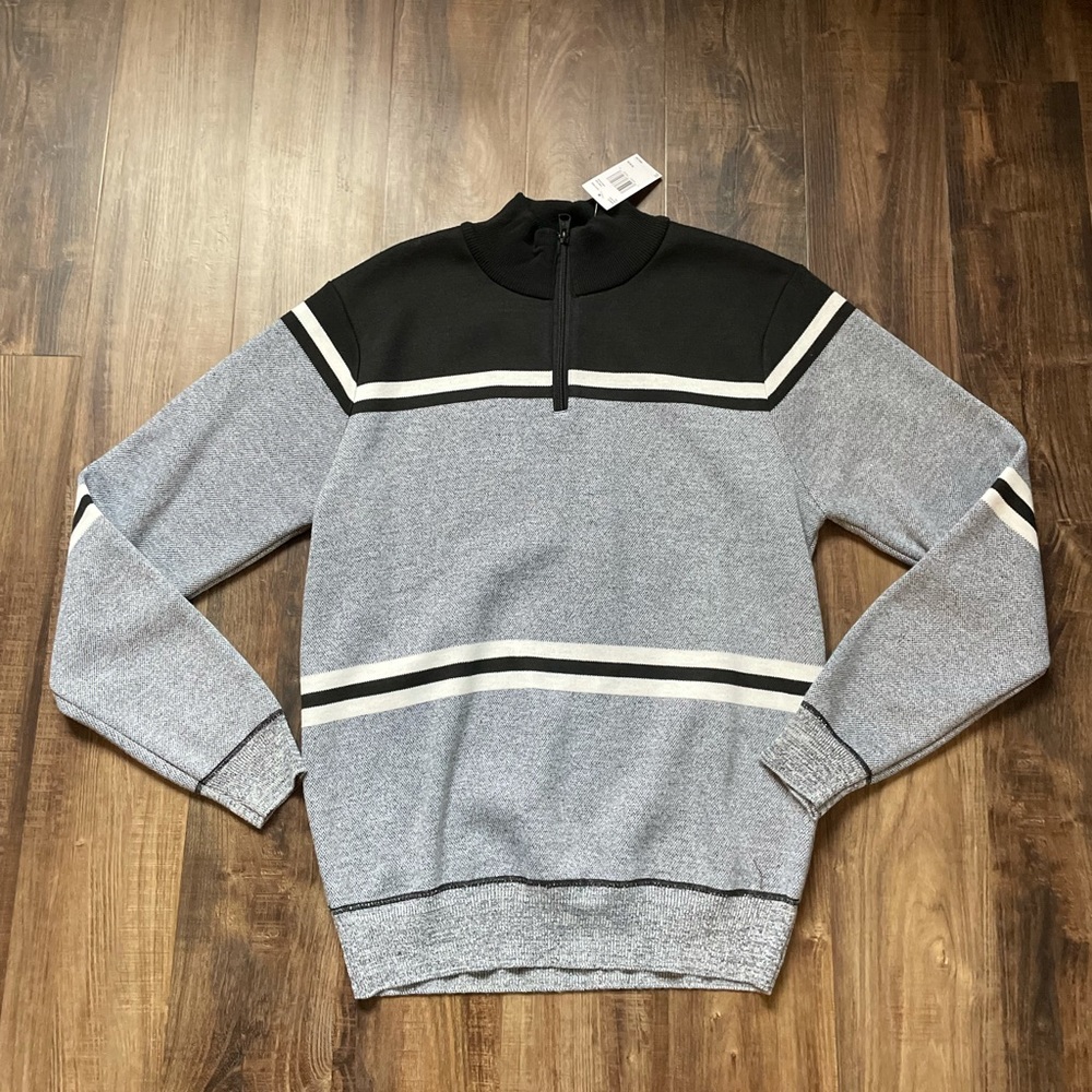 NWT Buffalo David Bitton Men’s Quarter Zip Sweater